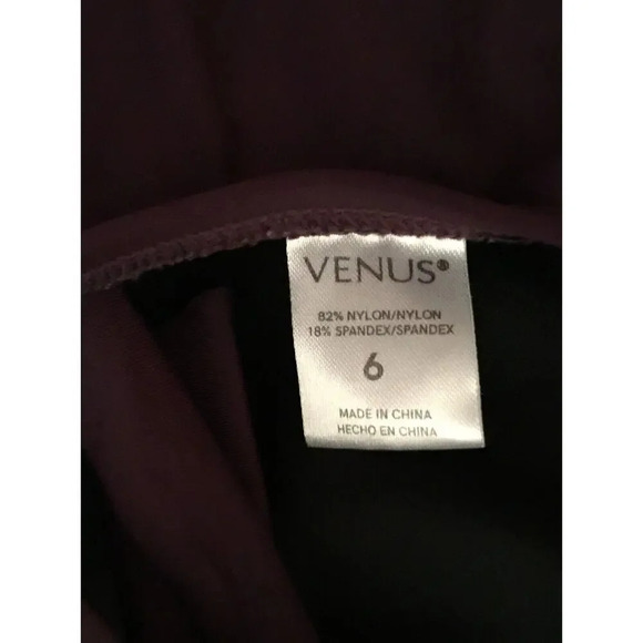 Venus Embroidered one piece Halter Burgundy women's size 6 swimsuit - Picture 4 of 9